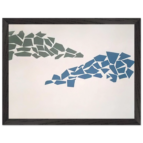 Blue and Green - 1968 by Robert Goodnough — Framed art print at Zephyeer