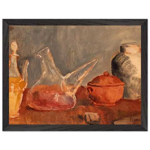 Still life with vases by Pablo Picasso — Framed art print at Zephyeer