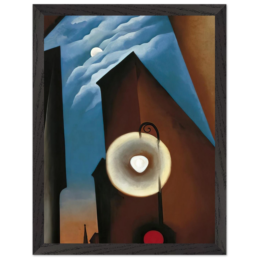 New York with Moon by Georgia O'Keeffe — Framed art print at Zephyeer