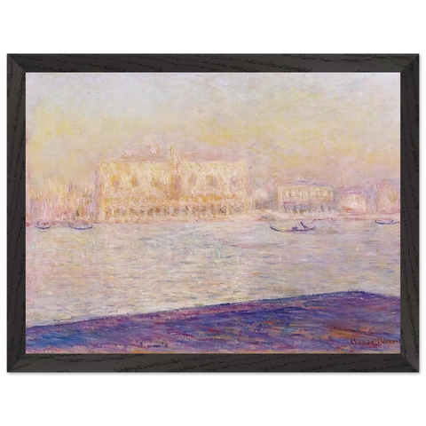 The Doges' Palace Seen from San Giorgio Maggiore 4 by Claude Monet — Framed art print at Zephyeer