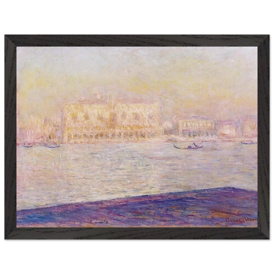 The Doges' Palace Seen from San Giorgio Maggiore 4 by Claude Monet — Framed art print at Zephyeer