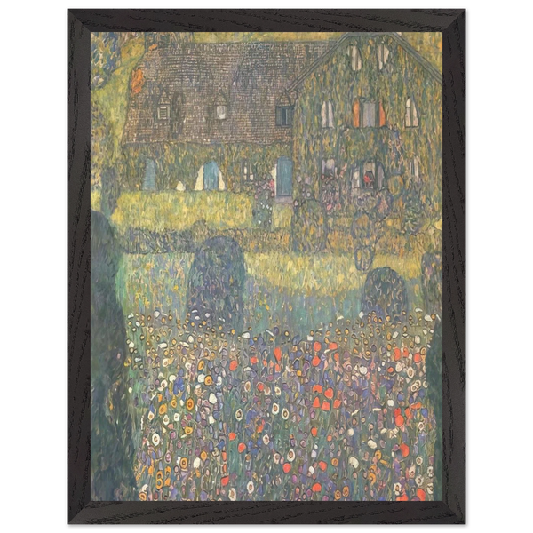 COUNTRY HOUSE BY THE ATTERSEE by Gustav Klimt — Framed art print at Zephyeer