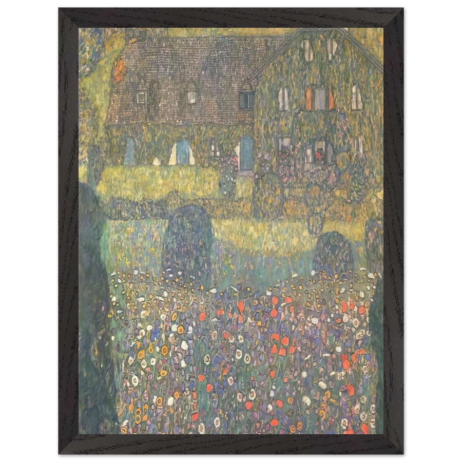 COUNTRY HOUSE BY THE ATTERSEE by Gustav Klimt — Framed art print at Zephyeer