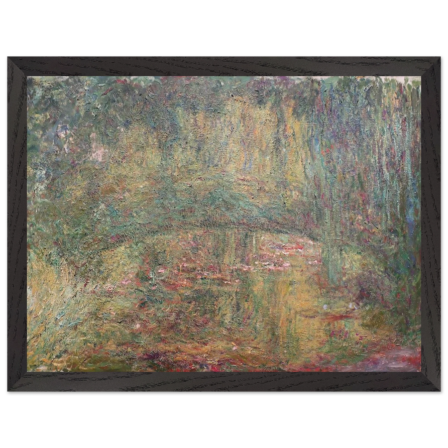 The Japanese Bridge by Claude Monet — Framed art print at Zephyeer