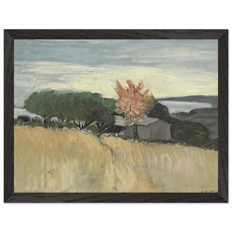 CHAMPS DE BLE A CAGNES 1918 by Henri Matisse — Framed art print at Zephyeer
