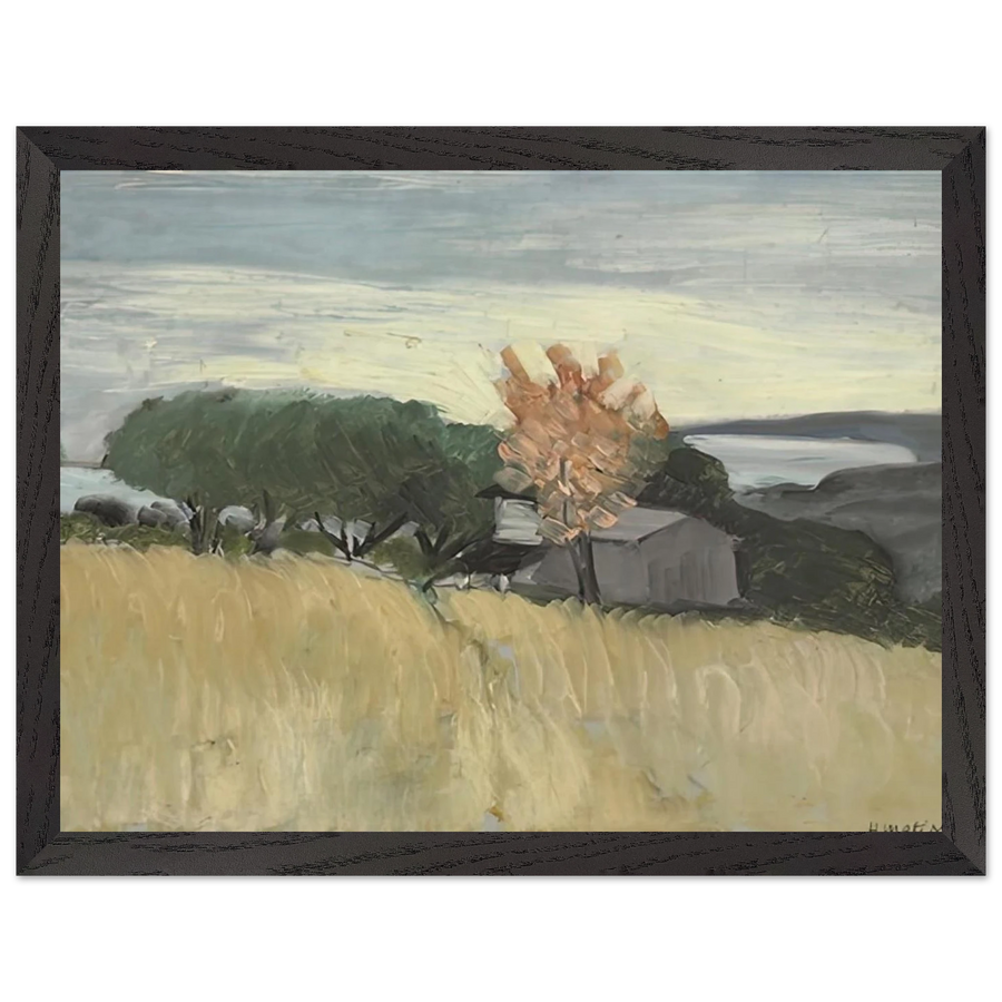 CHAMPS DE BLE A CAGNES 1918 by Henri Matisse — Framed art print at Zephyeer