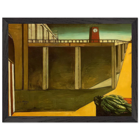 GARE MONTPARNASSE THE MELANCHOLY OF DEPARTURE 1914 by Giorgio de Chirico — Framed art print at Zephyeer