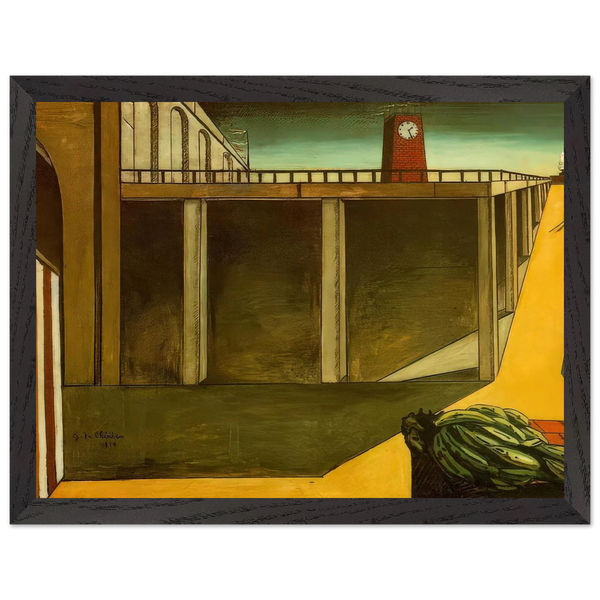 GARE MONTPARNASSE THE MELANCHOLY OF DEPARTURE 1914 by Giorgio de Chirico — Framed art print at Zephyeer