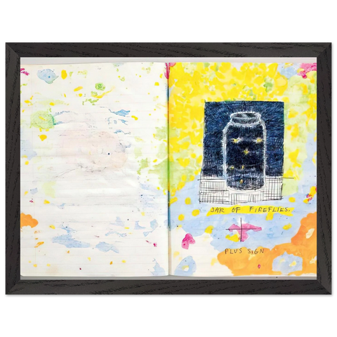 Untitled Composition notebook detail - 1977 by Paul Thek — Framed art print at Zephyeer