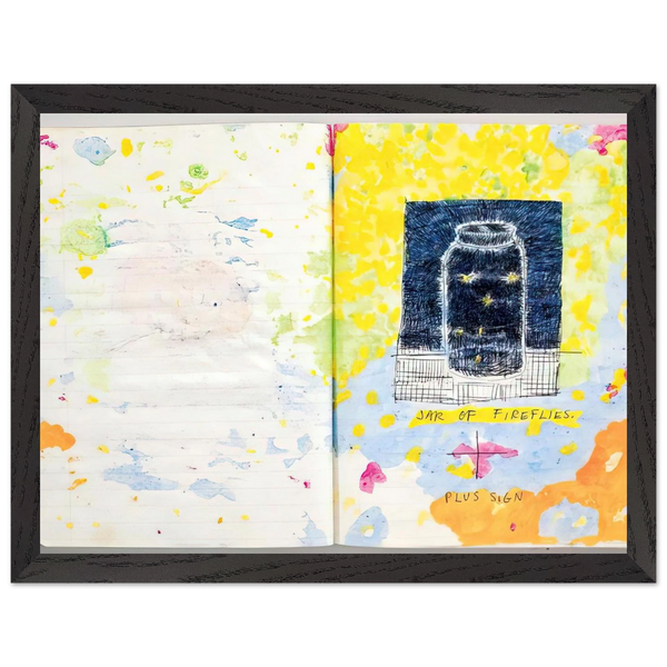 Untitled Composition notebook detail - 1977 by Paul Thek — Framed art print at Zephyeer