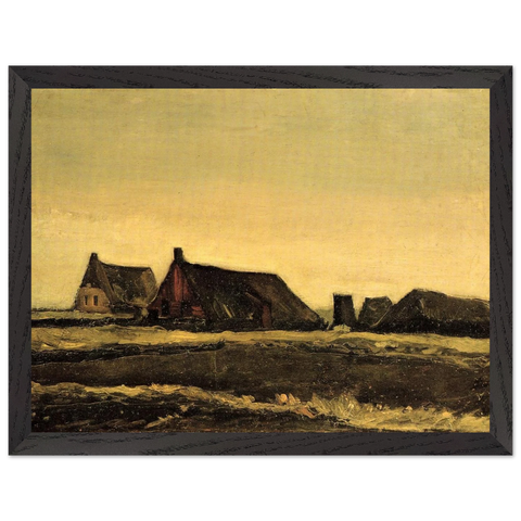 Cottages by Vincent van Gogh — Framed art print at Zephyeer