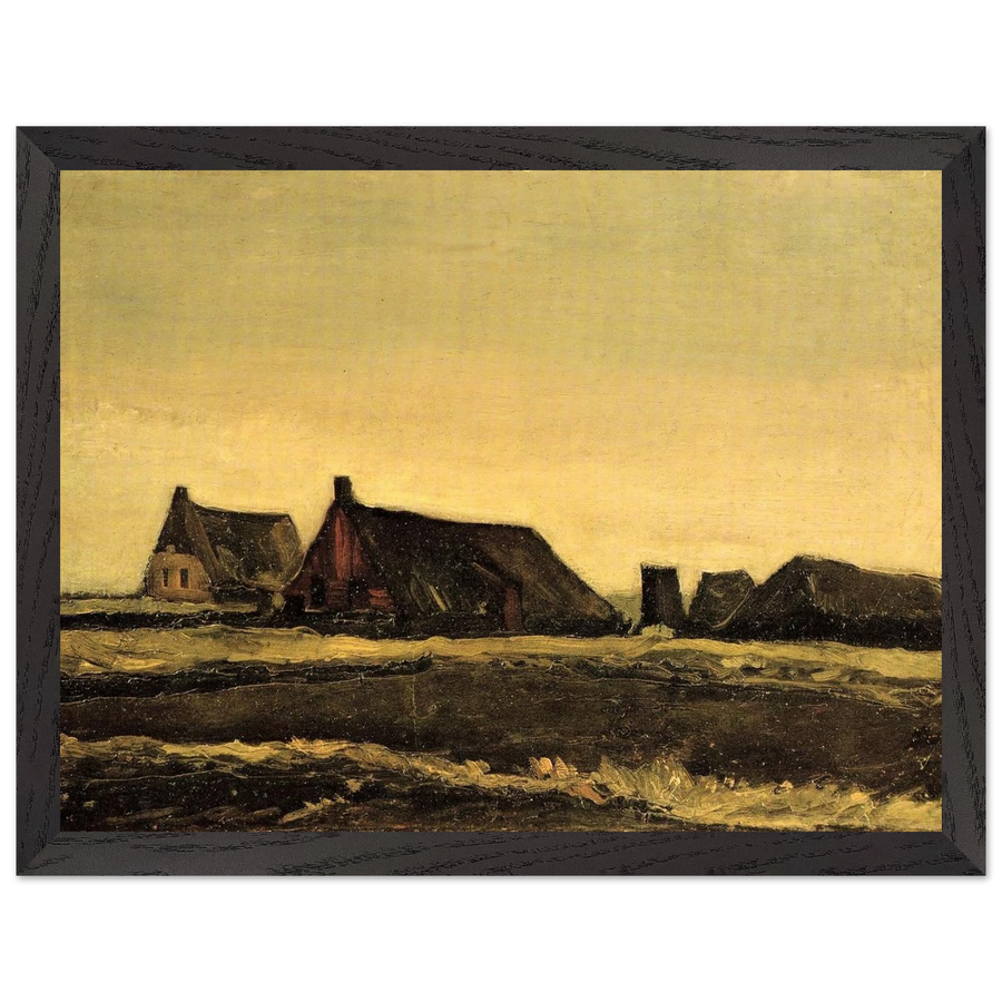 Cottages by Vincent van Gogh — Framed art print at Zephyeer