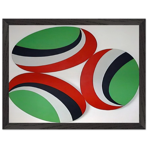 Oh Happy Day Constellation series - Hard Edge Painting by Leon Polk Smith — Framed art print at Zephyeer