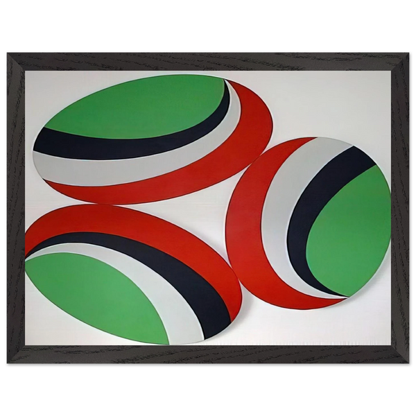 Oh Happy Day Constellation series - Hard Edge Painting by Leon Polk Smith — Framed art print at Zephyeer