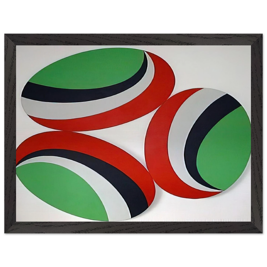 Oh Happy Day Constellation series - Hard Edge Painting by Leon Polk Smith — Framed art print at Zephyeer