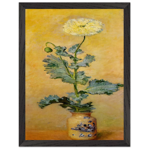 White Poppy by Claude Monet — Framed art print at Zephyeer