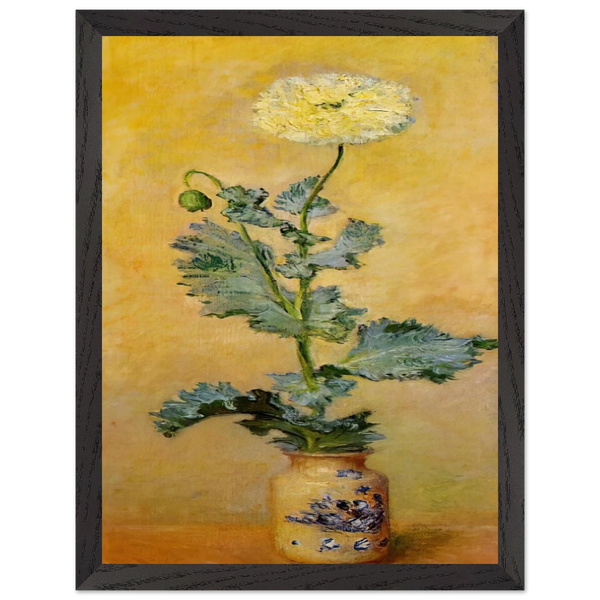 White Poppy by Claude Monet — Framed art print at Zephyeer