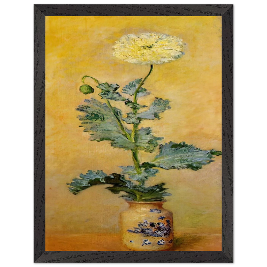 White Poppy by Claude Monet — Framed art print at Zephyeer