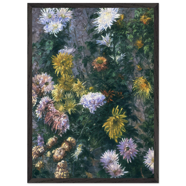 WHITE AND YELLOW CHRYSANTHEMUMS 1893 by Gustave Caillebotte — Framed art print at Zephyeer