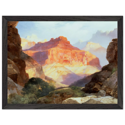 Under the Red Wall by Thomas Moran — Framed art print at Zephyeer