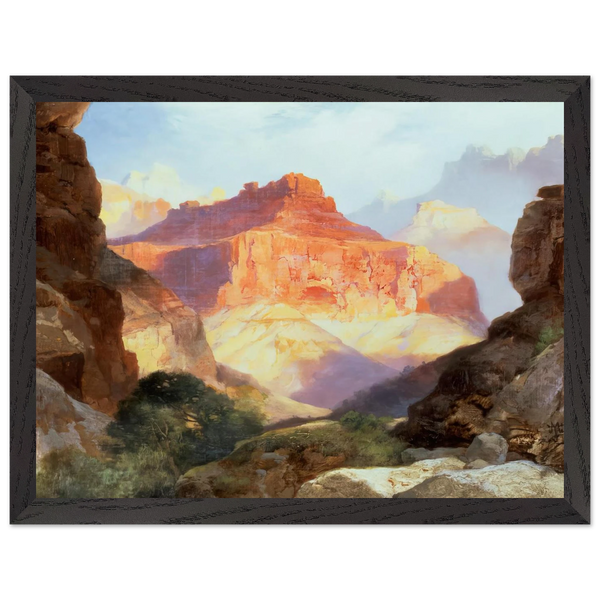 Under the Red Wall by Thomas Moran — Framed art print at Zephyeer