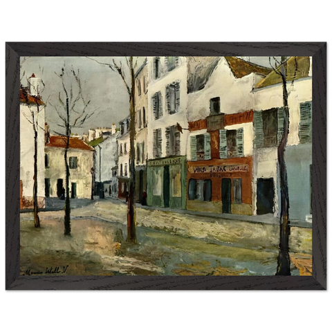 SQUARE TERTRE ON MONTMARTRE 2 by Maurice Utrillo — Framed art print at Zephyeer
