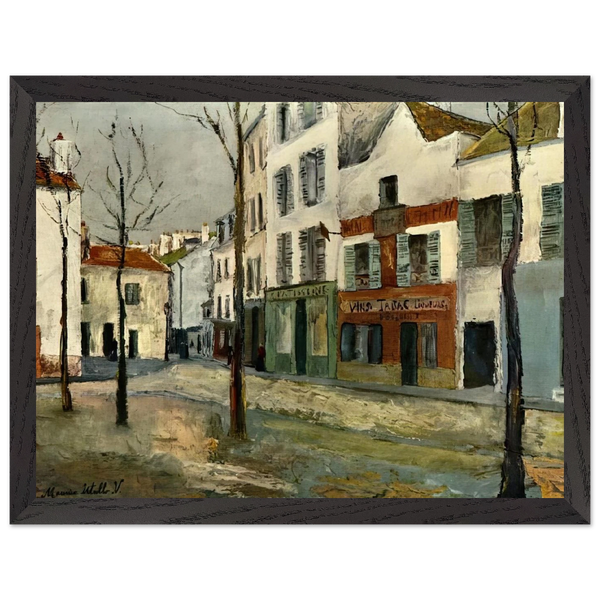 SQUARE TERTRE ON MONTMARTRE 2 by Maurice Utrillo — Framed art print at Zephyeer