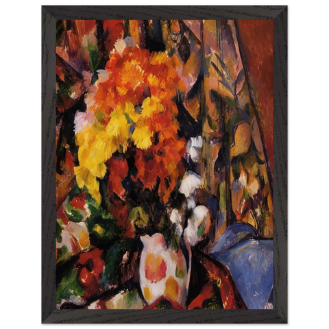 Chrysanthemums by Paul Cézanne — Framed art print at Zephyeer