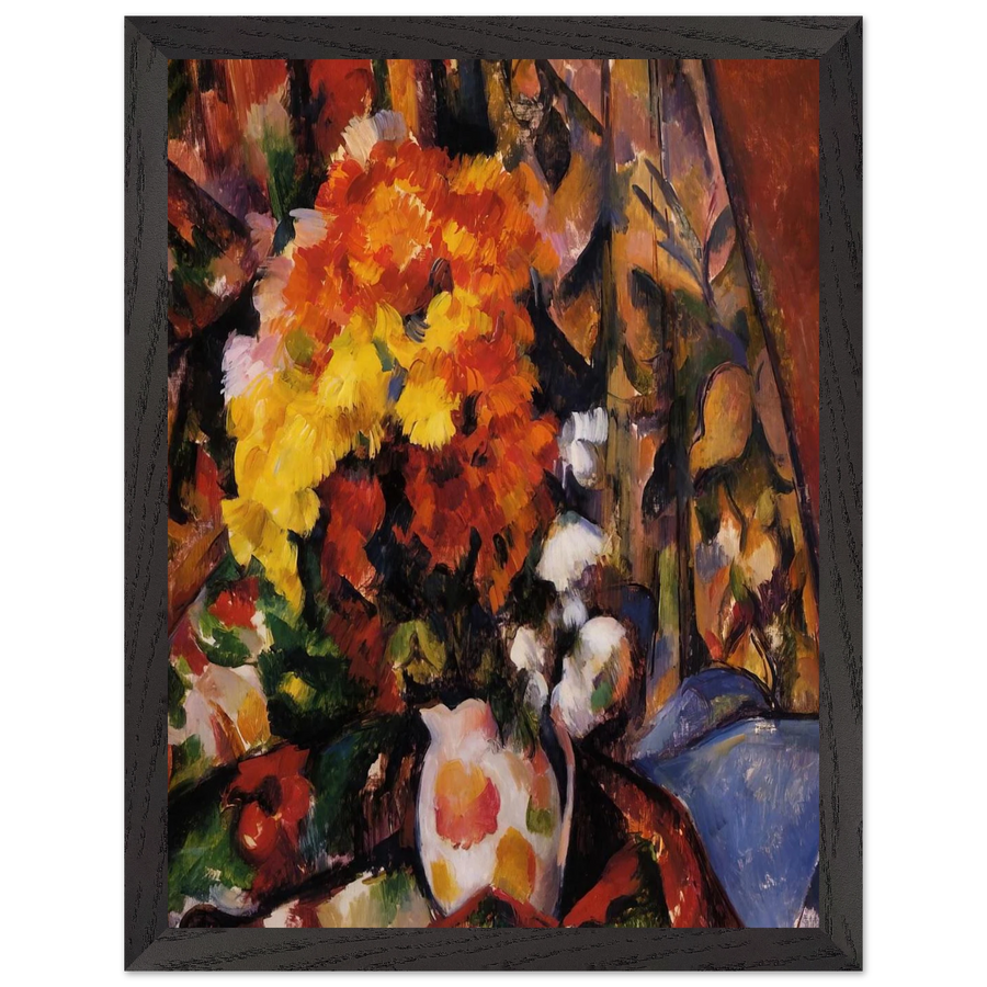 Chrysanthemums by Paul Cézanne — Framed art print at Zephyeer