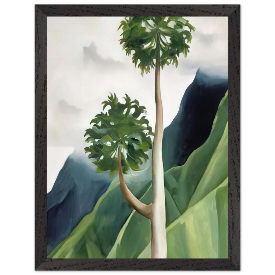 Papaya Tree-Iao Valley by Georgia O'Keeffe — Framed art print at Zephyeer