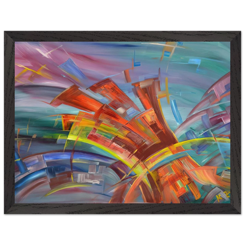 Explosion and Dynamics by Konrad Zuse — Framed art print at Zephyeer