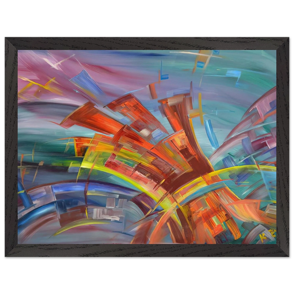 Explosion and Dynamics by Konrad Zuse — Framed art print at Zephyeer