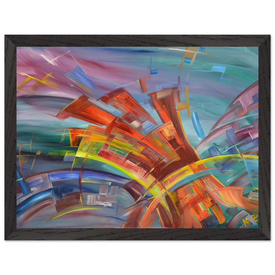 Explosion and Dynamics by Konrad Zuse — Framed art print at Zephyeer