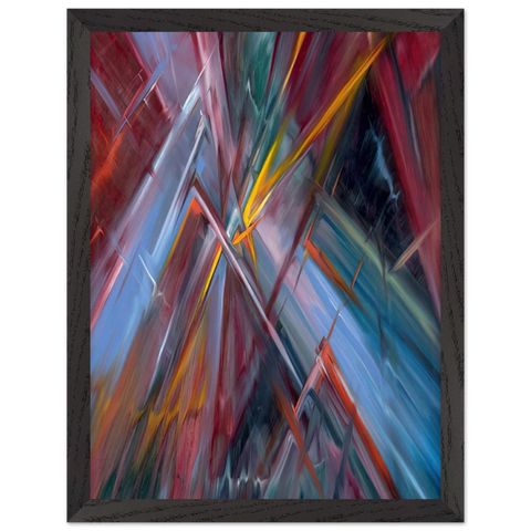 Colorful Flashes by Konrad Zuse — Framed art print at Zephyeer