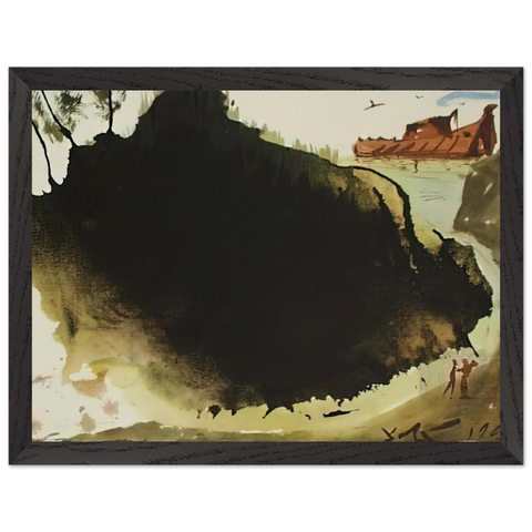 AQUAE DILUVII SUPER TERRAM GENESIS 6 17 1967 by Salvador Dali — Framed art print at Zephyeer