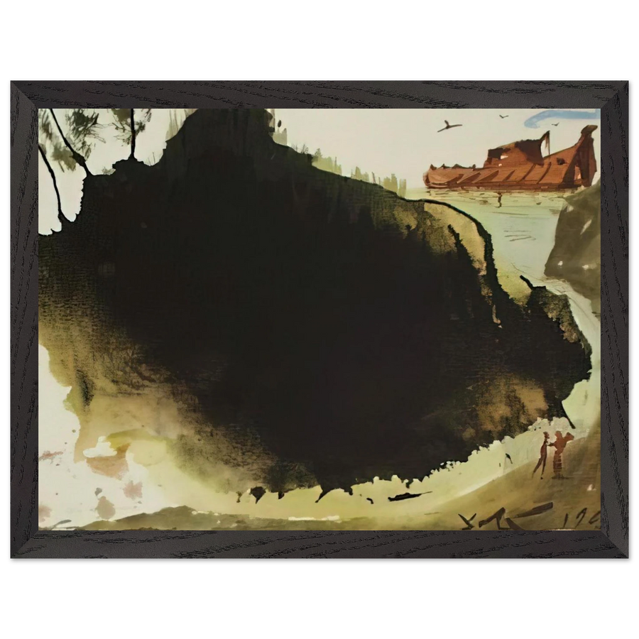 AQUAE DILUVII SUPER TERRAM GENESIS 6 17 1967 by Salvador Dali — Framed art print at Zephyeer