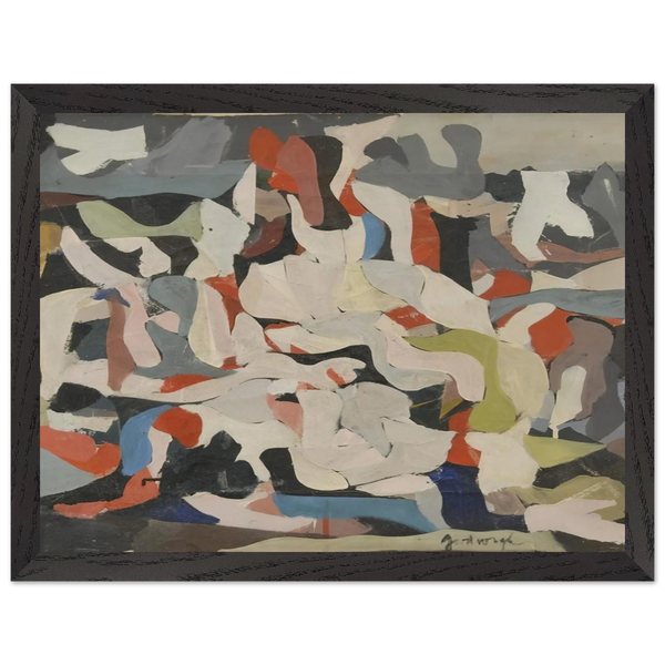 Untitled - Abstract Expressionism by Robert Goodnough — Framed art print at Zephyeer