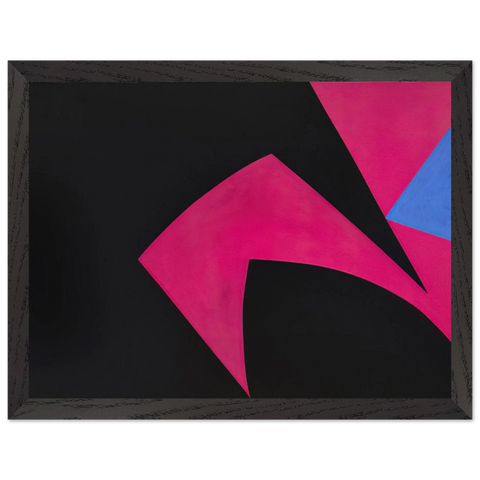 Magical Space Forms Black, Fuchsia - 1951 by Lorser Feitelson — Framed art print at Zephyeer