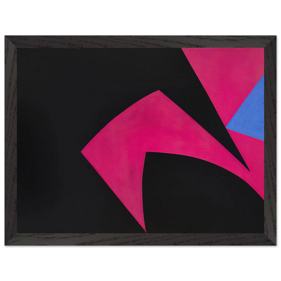 Magical Space Forms Black, Fuchsia - 1951 by Lorser Feitelson — Framed art print at Zephyeer