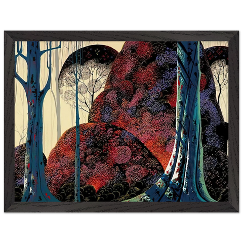 Jewel Forest by Eyvind Earle — Framed art print at Zephyeer
