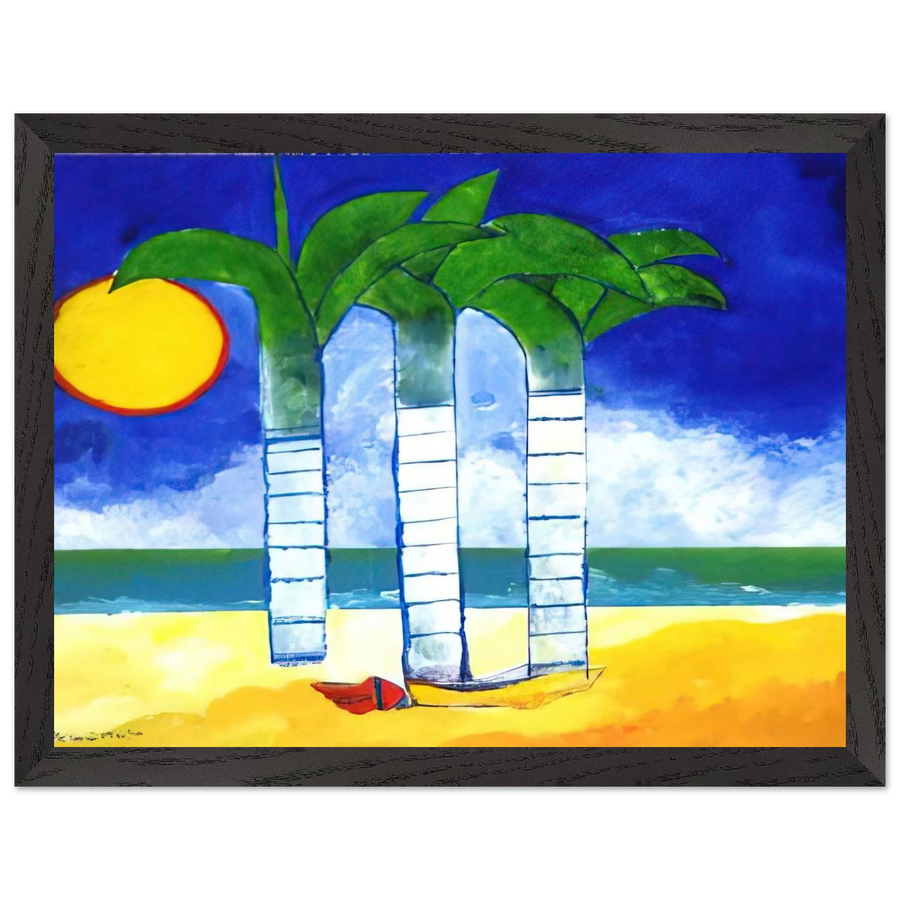 Paisagem - Naïve Art Primitivism by Aldemir Martins — Framed art print at Zephyeer