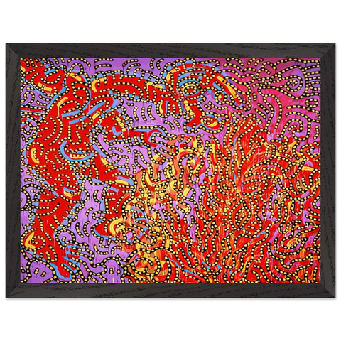 MOSES AND THE BURNING BUSH 1985 by Keith Haring — Framed art print at Zephyeer