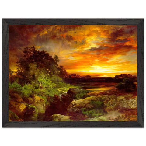 An Arizona Sunset Near the Grand Canyon by Thomas Moran — Framed art print at Zephyeer