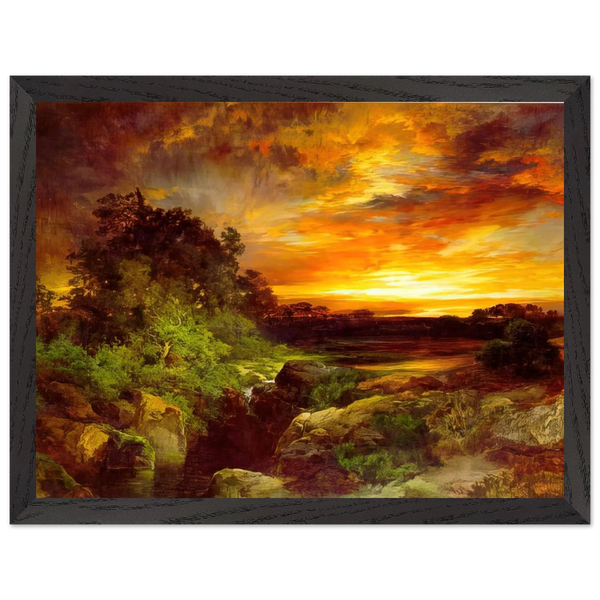 An Arizona Sunset Near the Grand Canyon by Thomas Moran — Framed art print at Zephyeer