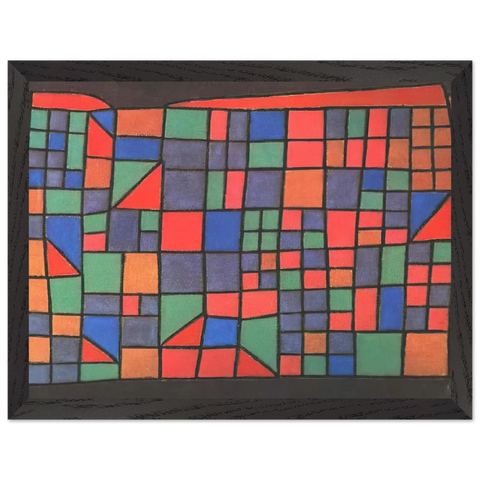 GLASS FACADE 1940 by Paul Klee — Framed art print at Zephyeer