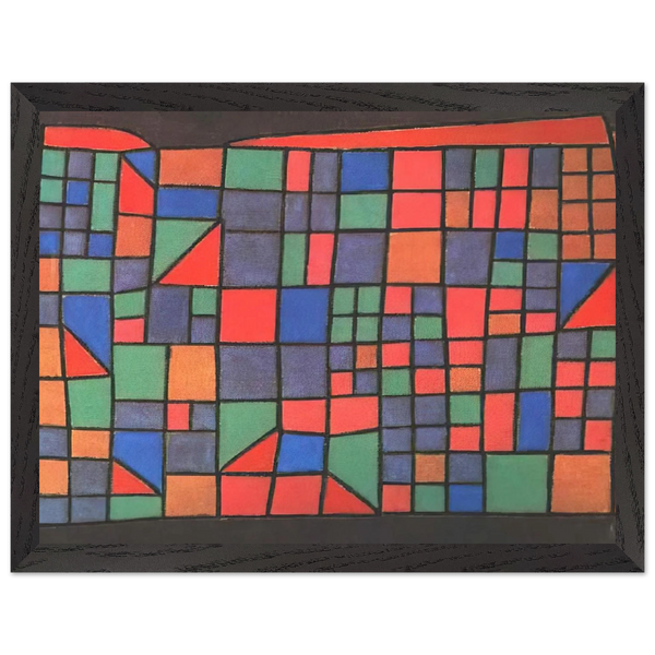 GLASS FACADE 1940 by Paul Klee — Framed art print at Zephyeer