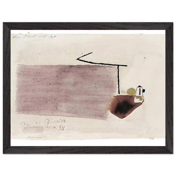 14.X.58 (1958) by Julius Bissier, framed poster