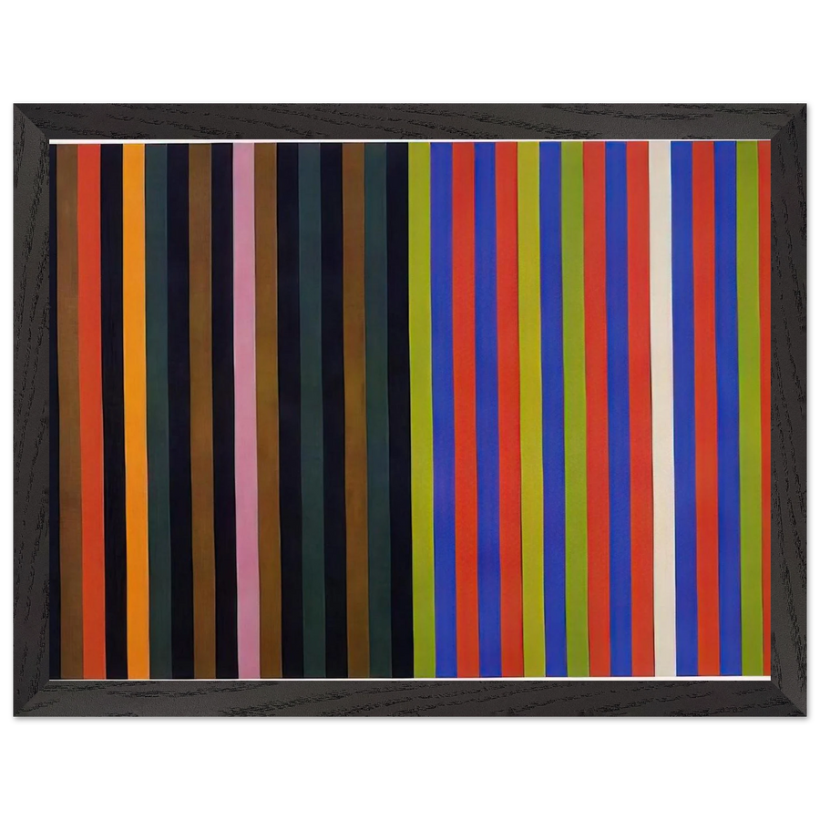 Yankee Doodle - 1966 by Gene Davis — Framed art print at Zephyeer