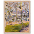 THE GARDEN AT PETIT GENNEVILLIERS IN WINTER by Gustave Caillebotte — Framed art print at Zephyeer
