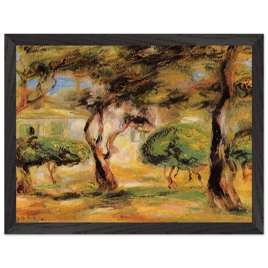 The Garden Collettes by Pierre-Auguste Renoir — Framed art print at Zephyeer